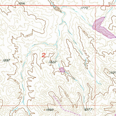 United States Geological Survey Sansarc NE, SD (1956, 24000-Scale) digital map