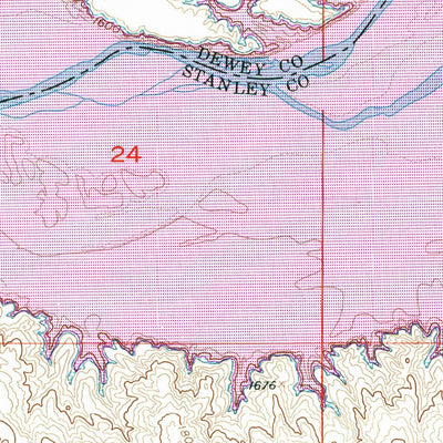 United States Geological Survey Sansarc NE, SD (1956, 24000-Scale) digital map