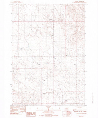United States Geological Survey Sansarc, SD (1982, 24000-Scale) digital map