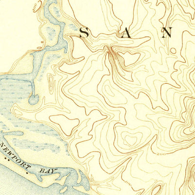 United States Geological Survey Santa Ana, CA (1896, 62500-Scale) digital map