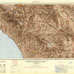 United States Geological Survey Santa Ana, CA (1949, 250000-Scale) digital map