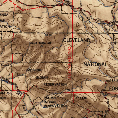 United States Geological Survey Santa Ana, CA (1949, 250000-Scale) digital map