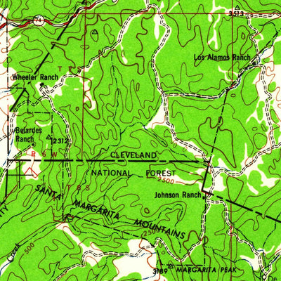 United States Geological Survey Santa Ana, CA (1960, 250000-Scale) digital map