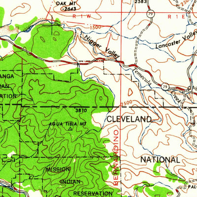 United States Geological Survey Santa Ana, CA (1960, 250000-Scale) digital map