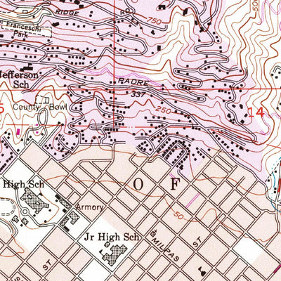 United States Geological Survey Santa Barbara, CA (1952, 24000-Scale) digital map