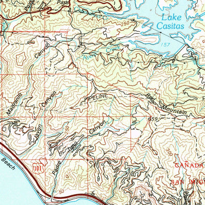 United States Geological Survey Santa Barbara, CA (1982, 100000-Scale) digital map