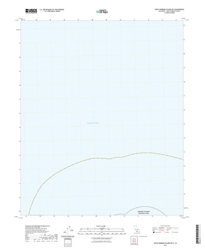 United States Geological Survey Santa Barbara Island OE N, CA (2021, 24000-Scale) digital map