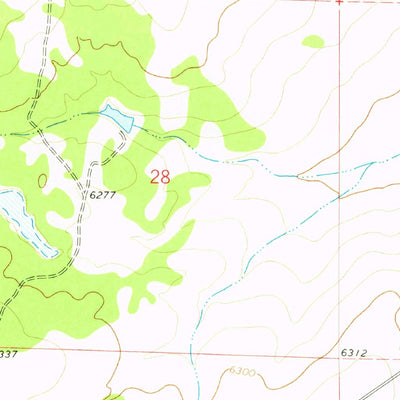 United States Geological Survey Santa Barbara Lake, NM (1978, 24000-Scale) digital map