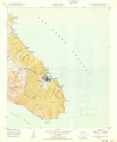 United States Geological Survey Santa Catalina East, CA (1950, 24000-Scale) digital map