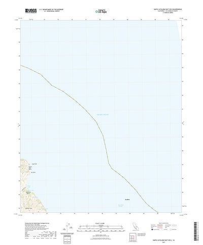 United States Geological Survey Santa Catalina East OE N, CA (2021, 24000-Scale) digital map