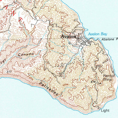 United States Geological Survey Santa Catalina Island, CA (1981, 100000-Scale) digital map