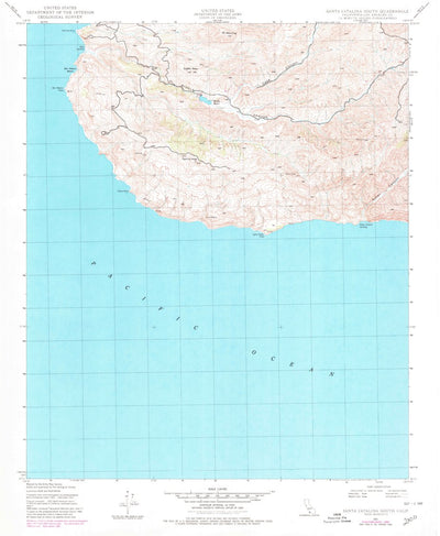 United States Geological Survey Santa Catalina South, CA (1943, 24000-Scale) digital map