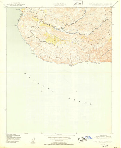 United States Geological Survey Santa Catalina South, CA (1950, 24000-Scale) digital map