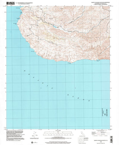 United States Geological Survey Santa Catalina South, CA (1998, 24000-Scale) digital map