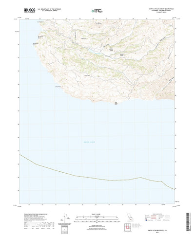 United States Geological Survey Santa Catalina South, CA (2022, 24000-Scale) digital map