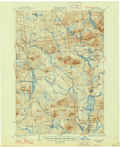 United States Geological Survey Santa Clara, NY (1923, 62500-Scale) digital map