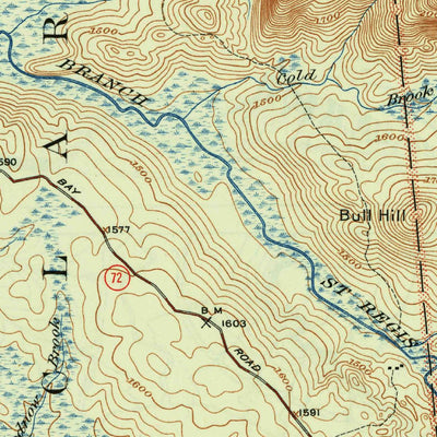 United States Geological Survey Santa Clara, NY (1923, 62500-Scale) digital map