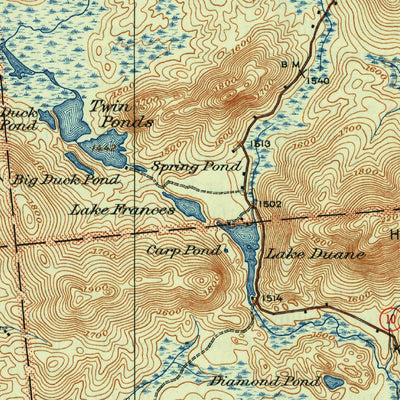 United States Geological Survey Santa Clara, NY (1923, 62500-Scale) digital map