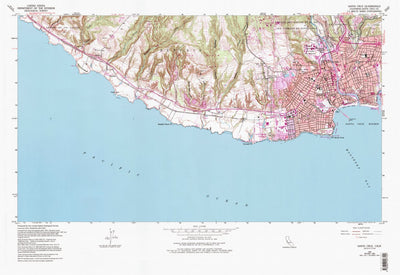 United States Geological Survey Santa Cruz, CA (1954, 24000-Scale) digital map