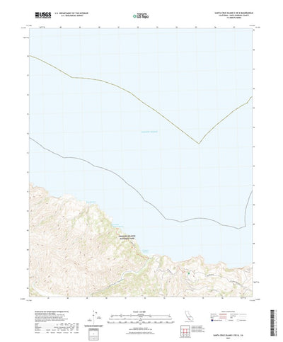United States Geological Survey Santa Cruz Island C OE N, CA (2021, 24000-Scale) digital map