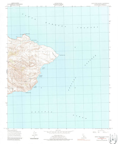 United States Geological Survey Santa Cruz Island D, CA (1943, 24000-Scale) digital map