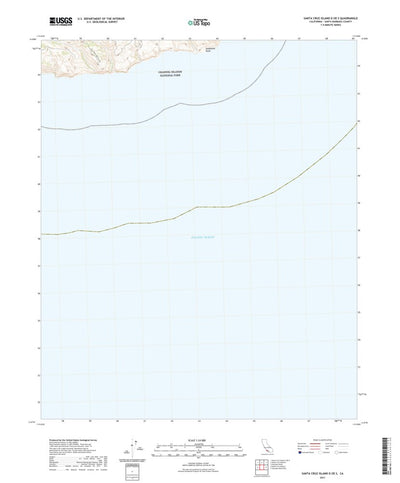 United States Geological Survey Santa Cruz Island D OE S, CA (2021, 24000-Scale) digital map