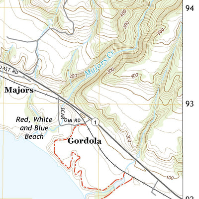 United States Geological Survey Santa Cruz OE W, CA (2021, 24000-Scale) digital map