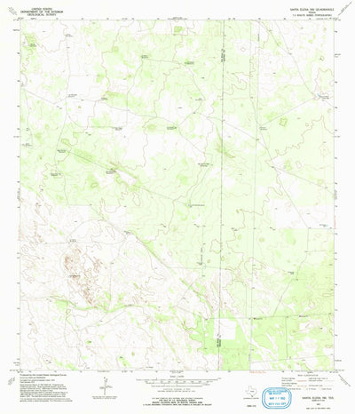 United States Geological Survey Santa Elena NW, TX (1972, 24000-Scale) digital map