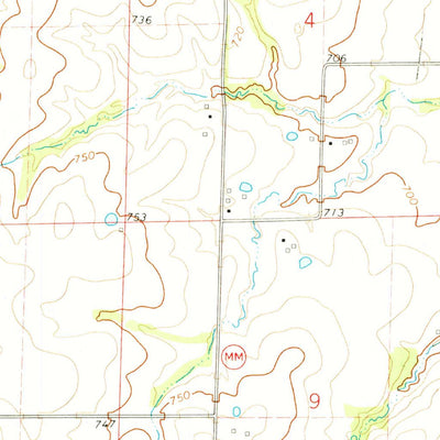 United States Geological Survey Santa FE, MO (1972, 24000-Scale) digital map