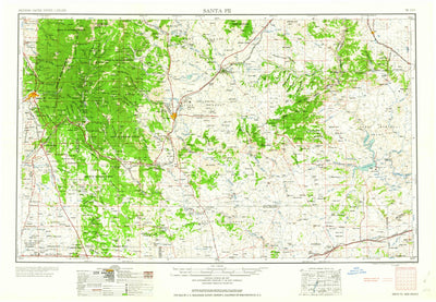 United States Geological Survey Santa FE, NM (1958, 250000-Scale) digital map
