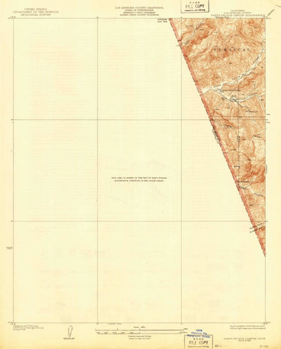 United States Geological Survey Santa Felicia Canyon, CA (1935, 24000-Scale) digital map