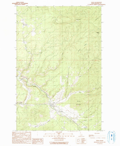 United States Geological Survey Santa, ID (1990, 24000-Scale) digital map