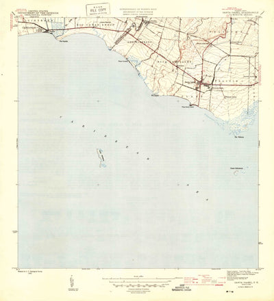 United States Geological Survey Santa Isabel, PR (1944, 30000-Scale) digital map