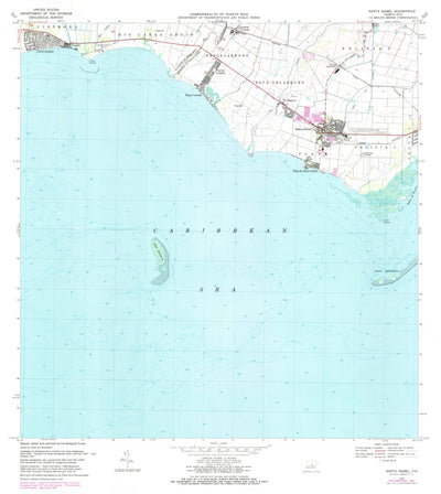 United States Geological Survey Santa Isabel, PR (1972, 20000-Scale) digital map