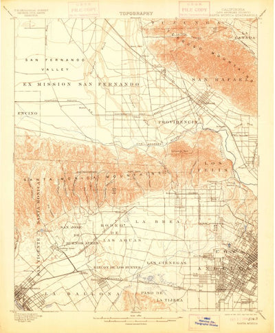 United States Geological Survey Santa Monica, CA (1902, 62500-Scale) digital map