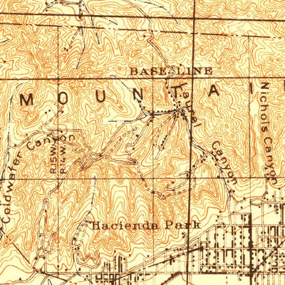 United States Geological Survey Santa Monica, CA (1921, 62500-Scale) digital map