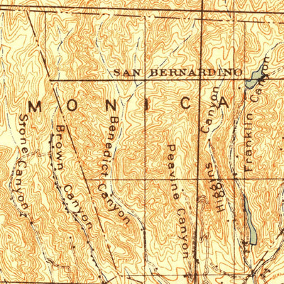 United States Geological Survey Santa Monica, CA (1921, 62500-Scale) digital map