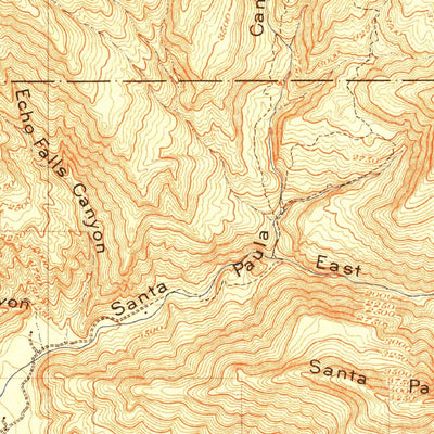United States Geological Survey Santa Paula, CA (1903, 62500-Scale) digital map