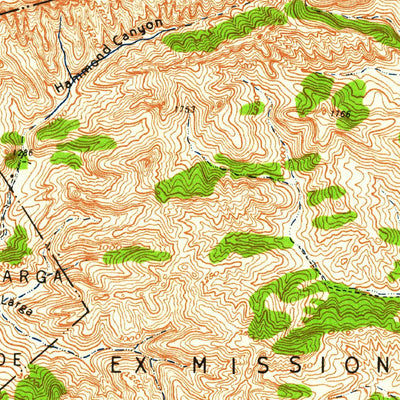United States Geological Survey Santa Paula, CA (1947, 62500-Scale) digital map