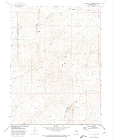 United States Geological Survey Santa Renia Fields, NV (1970, 24000-Scale) digital map