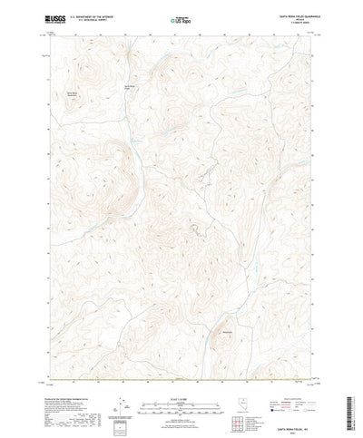 United States Geological Survey Santa Renia Fields, NV (2021, 24000-Scale) digital map