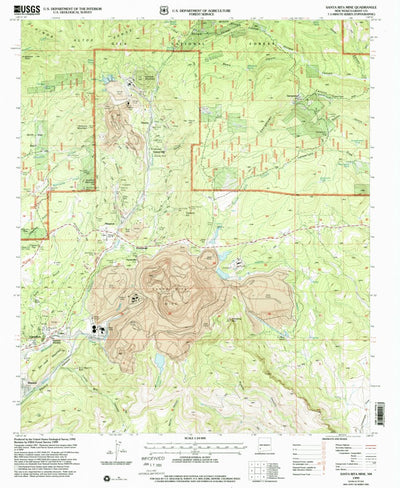 United States Geological Survey Santa Rita Mine, NM (1999, 24000-Scale) digital map