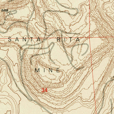 United States Geological Survey Santa Rita Mine, NM (1999, 24000-Scale) digital map