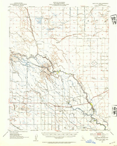 United States Geological Survey Santa Rita Park, CA (1946, 62500-Scale) digital map
