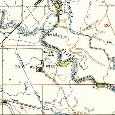 United States Geological Survey Santa Rita Park, CA (1946, 62500-Scale) digital map