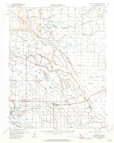 United States Geological Survey Santa Rita Park, CA (1962, 62500-Scale) digital map