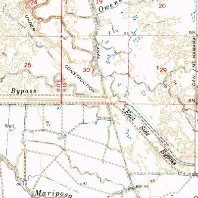 United States Geological Survey Santa Rita Park, CA (1962, 62500-Scale) digital map