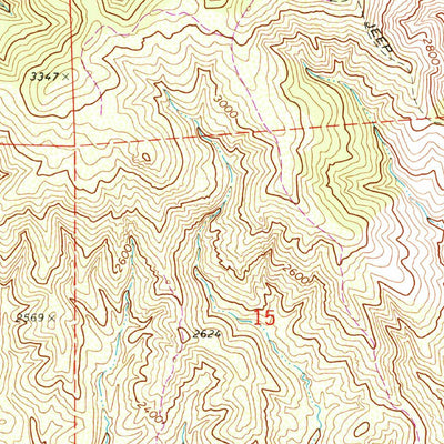 United States Geological Survey Santa Rita Peak, CA (1969, 24000-Scale) digital map