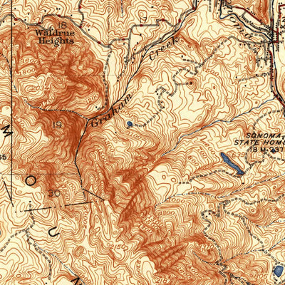 United States Geological Survey Santa Rosa, CA (1944, 62500-Scale) digital map