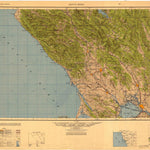 United States Geological Survey Santa Rosa, CA (1949, 250000-Scale) digital map